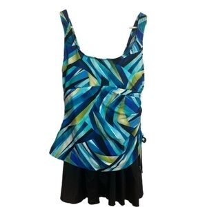 NWT Maxine of Hollywood Floral One Piece Swimsuit